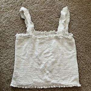 john galt brandy melville ruffle tank crop top